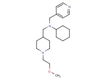 N-{[1-(2-methoxyethyl)-4-piperidinyl]methyl}-N-(4-pyridinylmethyl)cyclohexanamine
