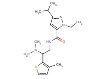 N-[2-(dimethylamino)-2-(3-methyl-2-thienyl)ethyl]-1-ethyl-3-isopropyl-1H-pyrazole-5-carboxamide