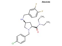 (4S)-1-(4-chlorobenzyl)-4-[(3,4-difluorobenzyl)amino]-N,N-diethyl-L-prolinamide
