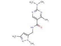 2-(dimethylamino)-N-[(1,3-dimethyl-1H-pyrazol-5-yl)methyl]-4-methylpyrimidine-5-carboxamide