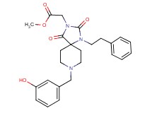 methyl [8-(3-hydroxybenzyl)-2,4-dioxo-1-(2-phenylethyl)-1,3,8-triazaspiro[4.5]dec-3-yl]acetate