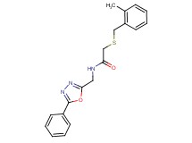 2-[(2-methylbenzyl)thio]-N-[(5-phenyl-1,3,4-oxadiazol-2-yl)methyl]acetamide