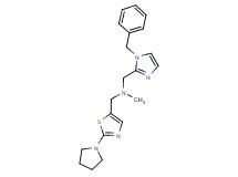 1-(1-benzyl-1H-imidazol-2-yl)-N-methyl-N-[(2-pyrrolidin-1-yl-1,3-thiazol-5-yl)methyl]methanamine
