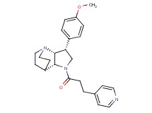 (3R*,3aR*,7aR*)-3-(4-methoxyphenyl)-1-(3-pyridin-4-ylpropanoyl)octahydro-4,7-ethanopyrrolo[3,2-b]pyridine