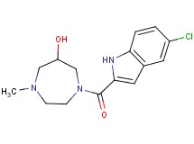 1-[(5-chloro-1H-indol-2-yl)carbonyl]-4-methyl-1,4-diazepan-6-ol