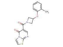 6-{[3-(2-methylphenoxy)azetidin-1-yl]carbonyl}-5H-[1,3]thiazolo[3,2-a]pyrimidin-5-one