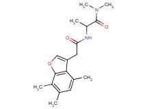 N~1~,N~1~-dimethyl-N~2~-[(4,6,7-trimethyl-1-benzofuran-3-yl)acetyl]alaninamide