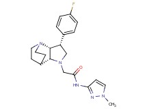 2-[(3R*,3aR*,7aR*)-3-(4-fluorophenyl)hexahydro-4,7-ethanopyrrolo[3,2-b]pyridin-1(2H)-yl]-N-(1-methyl-1H-pyrazol-3-yl)acetamide