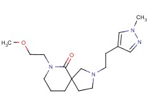 7-(2-methoxyethyl)-2-[2-(1-methyl-1H-pyrazol-4-yl)ethyl]-2,7-diazaspiro[4.5]decan-6-one