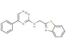 N-(1,3-benzothiazol-2-ylmethyl)-5-phenyl-1,2,4-triazin-3-amine