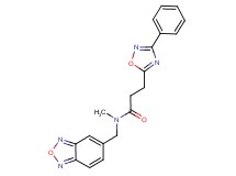 N-(2,1,3-benzoxadiazol-5-ylmethyl)-N-methyl-3-(3-phenyl-1,2,4-oxadiazol-5-yl)propanamide