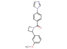 1-(4-{[2-(3-methoxyphenyl)azetidin-1-yl]carbonyl}phenyl)-1H-imidazole