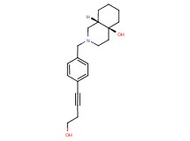 (4aS*,8aS*)-2-[4-(4-hydroxybut-1-yn-1-yl)benzyl]octahydroisoquinolin-4a(2H)-ol