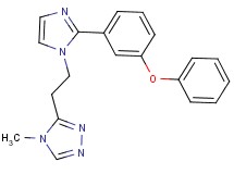4-methyl-3-{2-[2-(3-phenoxyphenyl)-1H-imidazol-1-yl]ethyl}-4H-1,2,4-triazole