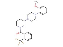 1-(2-methoxyphenyl)-4-{1-[2-(trifluoromethyl)benzoyl]-3-piperidinyl}piperazine