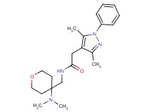 N-{[4-(dimethylamino)tetrahydro-2H-pyran-4-yl]methyl}-2-(3,5-dimethyl-1-phenyl-1H-pyrazol-4-yl)acetamide