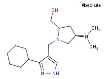 [(2S,4R)-1-[(3-cyclohexyl-1H-pyrazol-4-yl)methyl]-4-(dimethylamino)pyrrolidin-2-yl]methanol