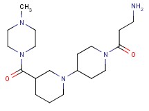 (3-{3-[(4-methyl-1-piperazinyl)carbonyl]-1,4'-bipiperidin-1'-yl}-3-oxopropyl)amine dihydrochloride