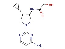 N-[rel-(3R,4S)-1-(4-amino-2-pyrimidinyl)-4-cyclopropyl-3-pyrrolidinyl]-2-hydroxyacetamide hydrochloride