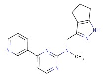 N-methyl-4-(3-pyridinyl)-N-(1,4,5,6-tetrahydrocyclopenta[c]pyrazol-3-ylmethyl)-2-pyrimidinamine