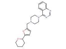 4-(4-{[5-(tetrahydro-2H-pyran-2-yl)-2-furyl]methyl}-1-piperazinyl)quinazoline