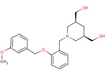 ((3R*,5S*)-1-{2-[(3-methoxybenzyl)oxy]benzyl}piperidine-3,5-diyl)dimethanol