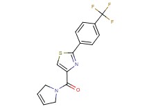 4-(2,5-dihydro-1H-pyrrol-1-ylcarbonyl)-2-[4-(trifluoromethyl)phenyl]-1,3-thiazole