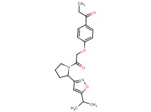 1-(4-{2-[2-(5-isopropylisoxazol-3-yl)pyrrolidin-1-yl]-2-oxoethoxy}phenyl)propan-1-one