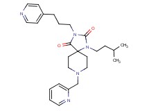 1-(3-methylbutyl)-8-(2-pyridinylmethyl)-3-[3-(4-pyridinyl)propyl]-1,3,8-triazaspiro[4.5]decane-2,4-dione
