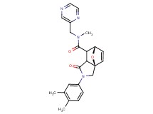 (3aR*,6S*)-2-(3,4-dimethylphenyl)-N-methyl-1-oxo-N-(pyrazin-2-ylmethyl)-1,2,3,6,7,7a-hexahydro-3a,6-epoxyisoindole-7-carboxamide