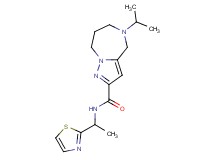 5-isopropyl-N-[1-(1,3-thiazol-2-yl)ethyl]-5,6,7,8-tetrahydro-4H-pyrazolo[1,5-a][1,4]diazepine-2-carboxamide