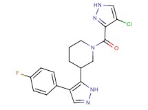 1-[(4-chloro-1H-pyrazol-3-yl)carbonyl]-3-[4-(4-fluorophenyl)-1H-pyrazol-5-yl]piperidine