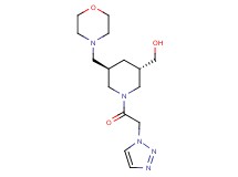 [(3S*,5R*)-5-(4-morpholinylmethyl)-1-(1H-1,2,3-triazol-1-ylacetyl)-3-piperidinyl]methanol