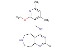 N-[(2-methoxy-4,6-dimethylpyridin-3-yl)methyl]-6,7,8,9-tetrahydro-5H-pyrimido[4,5-d]azepin-4-amine