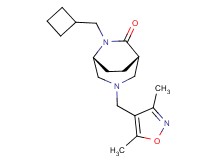 (1S*,5R*)-6-(cyclobutylmethyl)-3-[(3,5-dimethylisoxazol-4-yl)methyl]-3,6-diazabicyclo[3.2.2]nonan-7-one
