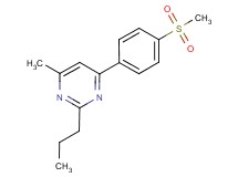 4-methyl-6-[4-(methylsulfonyl)phenyl]-2-propylpyrimidine