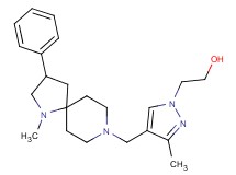 2-{3-methyl-4-[(1-methyl-3-phenyl-1,8-diazaspiro[4.5]dec-8-yl)methyl]-1H-pyrazol-1-yl}ethanol