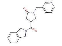 4-(1,3-dihydro-2H-isoindol-2-ylcarbonyl)-1-(3-pyridinylmethyl)-2-pyrrolidinone
