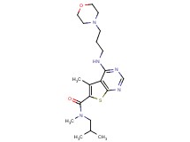 N-isobutyl-N,5-dimethyl-4-{[3-(4-morpholinyl)propyl]amino}thieno[2,3-d]pyrimidine-6-carboxamide
