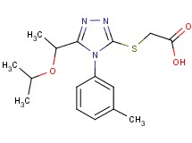 {[5-(1-isopropoxyethyl)-4-(3-methylphenyl)-4H-1,2,4-triazol-3-yl]thio}acetic acid