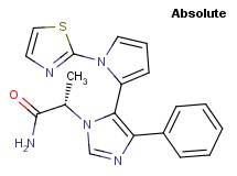 (2S)-2-{4-phenyl-5-[1-(1,3-thiazol-2-yl)-1H-pyrrol-2-yl]-1H-imidazol-1-yl}propanamide