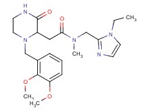 2-[1-(2,3-dimethoxybenzyl)-3-oxo-2-piperazinyl]-N-[(1-ethyl-1H-imidazol-2-yl)methyl]-N-methylacetamide