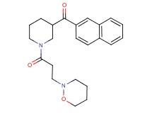 2-naphthyl{1-[3-(1,2-oxazinan-2-yl)propanoyl]-3-piperidinyl}methanone