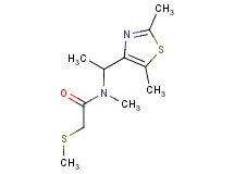 N-[1-(2,5-dimethyl-1,3-thiazol-4-yl)ethyl]-N-methyl-2-(methylthio)acetamide