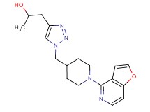 1-{1-[(1-furo[3,2-c]pyridin-4-yl-4-piperidinyl)methyl]-1H-1,2,3-triazol-4-yl}-2-propanol