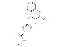 N-methyl-5-[(3-methyl-2-oxoquinoxalin-1(2H)-yl)methyl]-1,2,4-oxadiazole-3-carboxamide