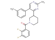 4-[1-(2,3-difluorobenzoyl)-3-piperidinyl]-2-methyl-5-(3-methylphenyl)pyrimidine