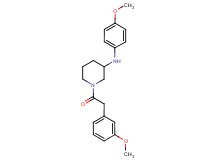 N-(4-methoxyphenyl)-1-[(3-methoxyphenyl)acetyl]-3-piperidinamine