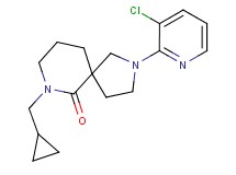2-(3-chloro-2-pyridinyl)-7-(cyclopropylmethyl)-2,7-diazaspiro[4.5]decan-6-one