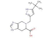 5-[(5-tert-butyl-1H-pyrazol-3-yl)methyl]-4,5,6,7-tetrahydro-1H-imidazo[4,5-c]pyridine-6-carboxylic acid